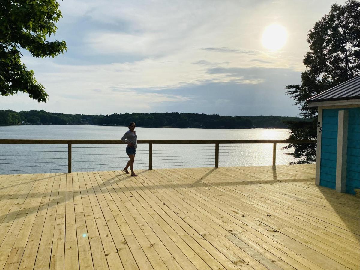 New Waterfront Cabin On The Large Sundeck #24 Cabin Vila Lake Wylie Exterior foto